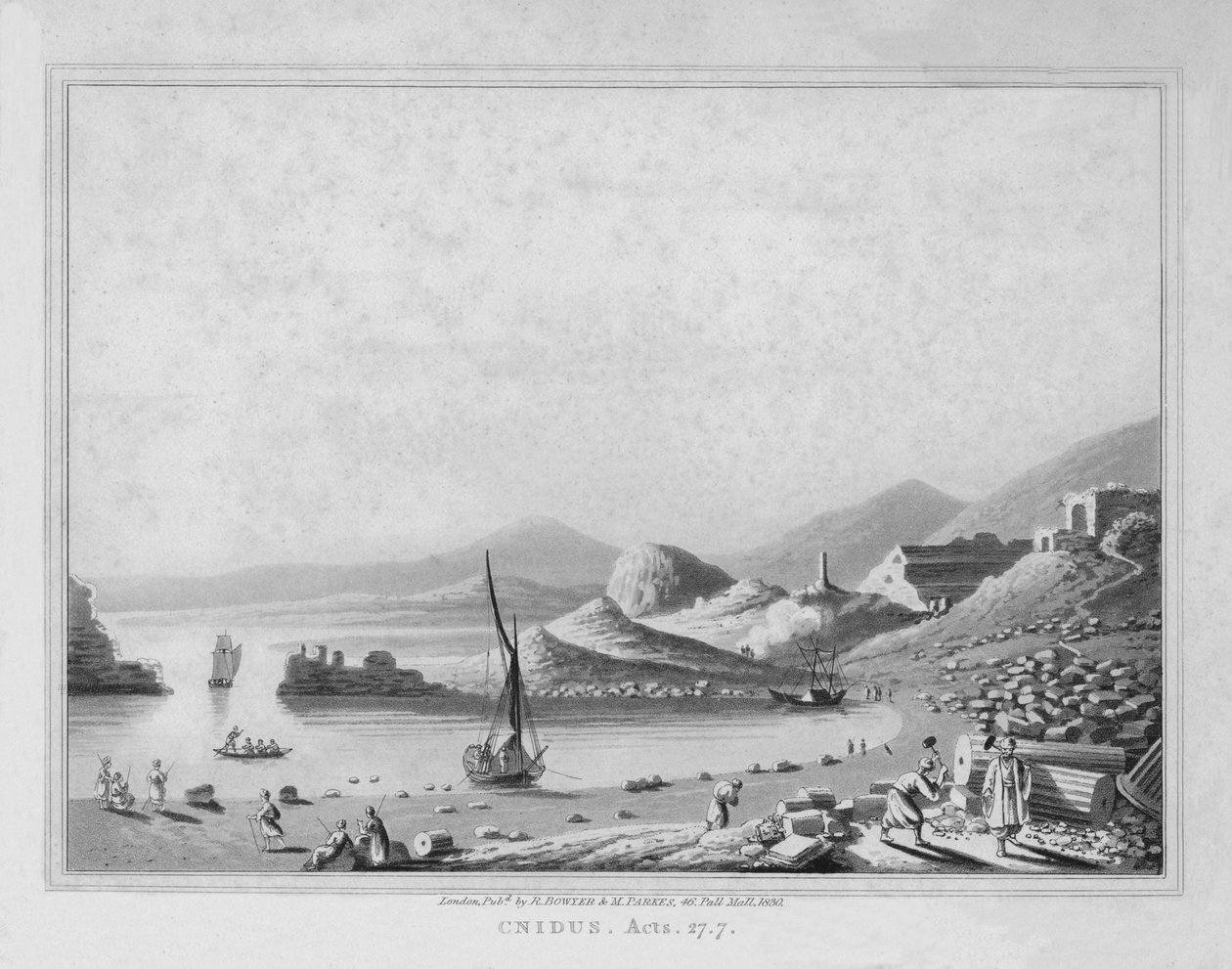 Cnidus. csel. 1830. 27.7 alkotó: J. Clarke