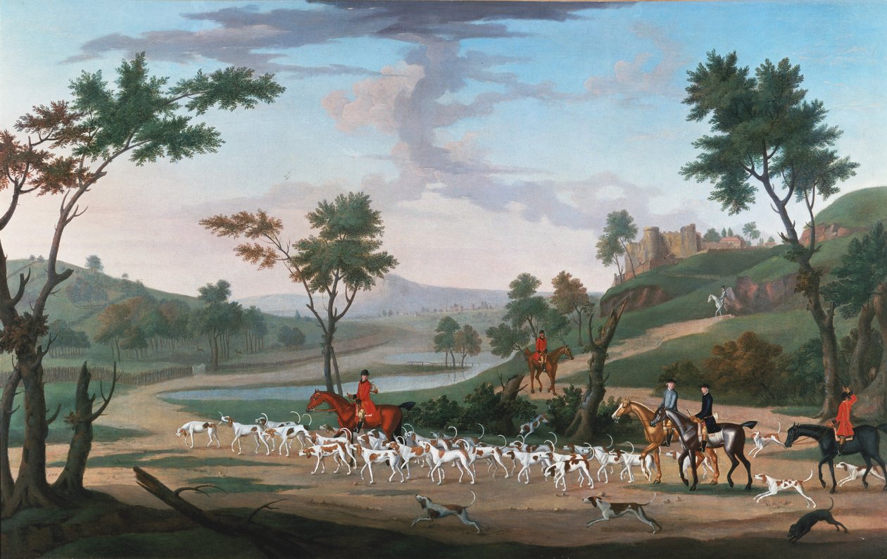 Vadászjelenet a galoppban alkotó: J. Francis Sartorius
