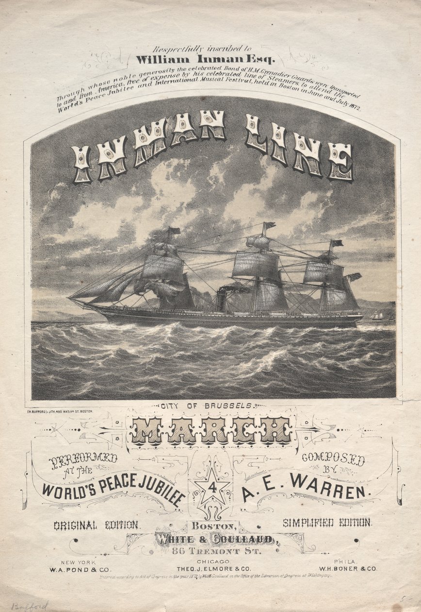 Inman Line március alkotó: J. H. Bufford