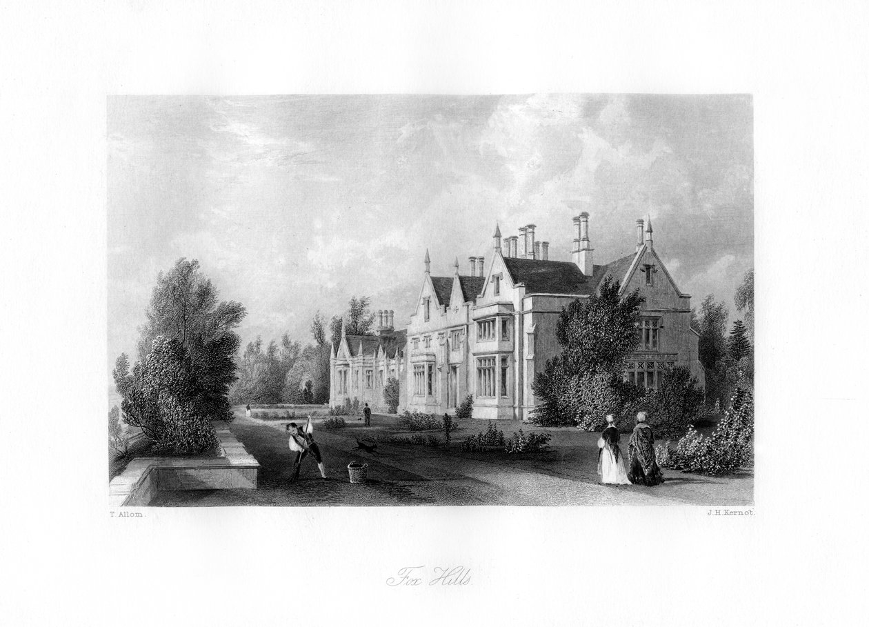 Fox Hills, Surrey, 1840-es évek. alkotó: J. H. Kernot