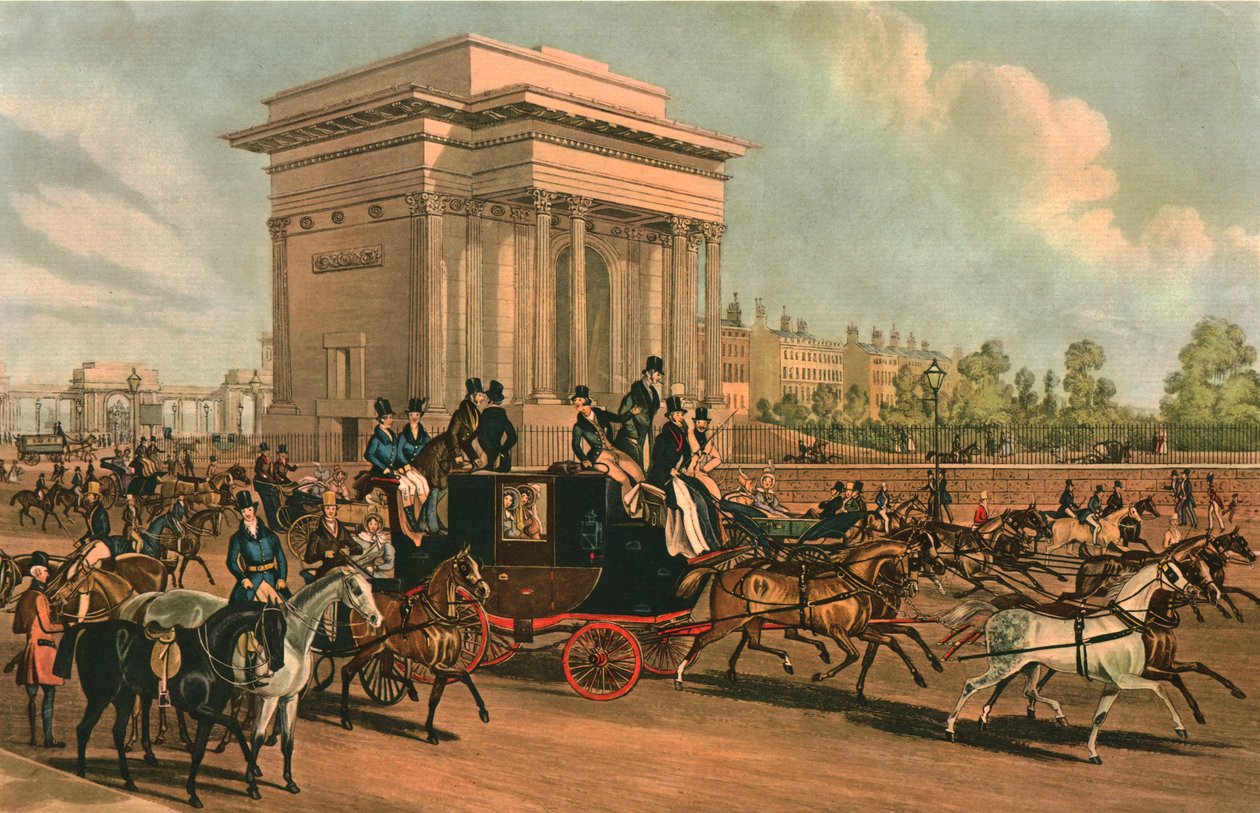 Hyde Park Corner, c1838. alkotó: J Harris