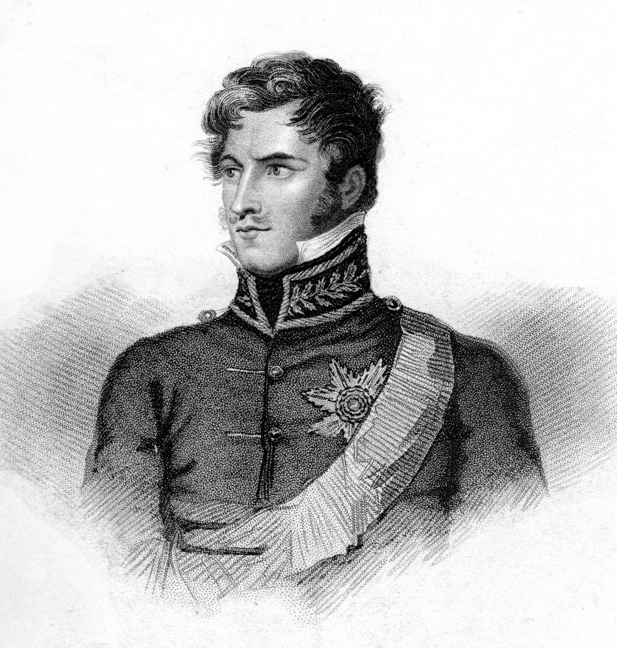 Lipót szász-coburg-saalfeldi herceg, XIX. alkotó: J. Hopwood