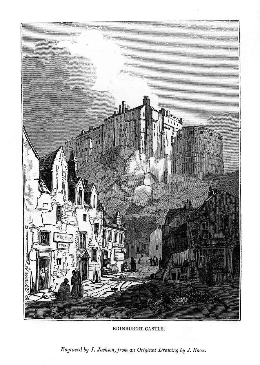 Edinburgh-i kastély, 1535-1570 1843 alkotó: J. Jackson