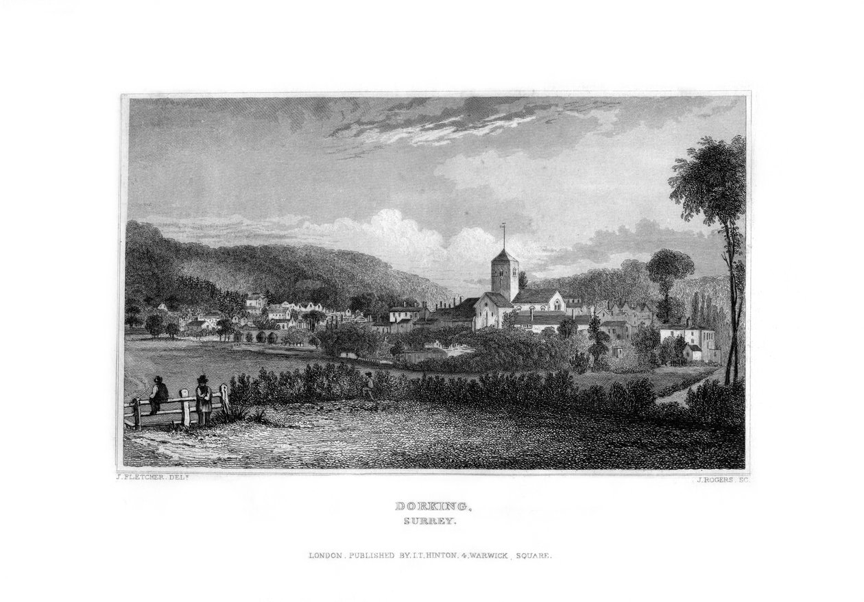 Dorking, Surrey, 1829. alkotó: J. Rogers