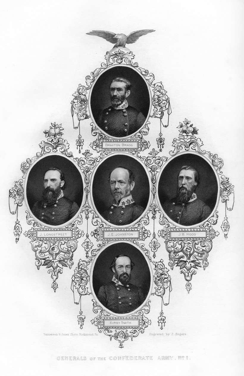 A Konföderációs Hadsereg tábornokai, 1862-1867. alkotó: J. Rogers