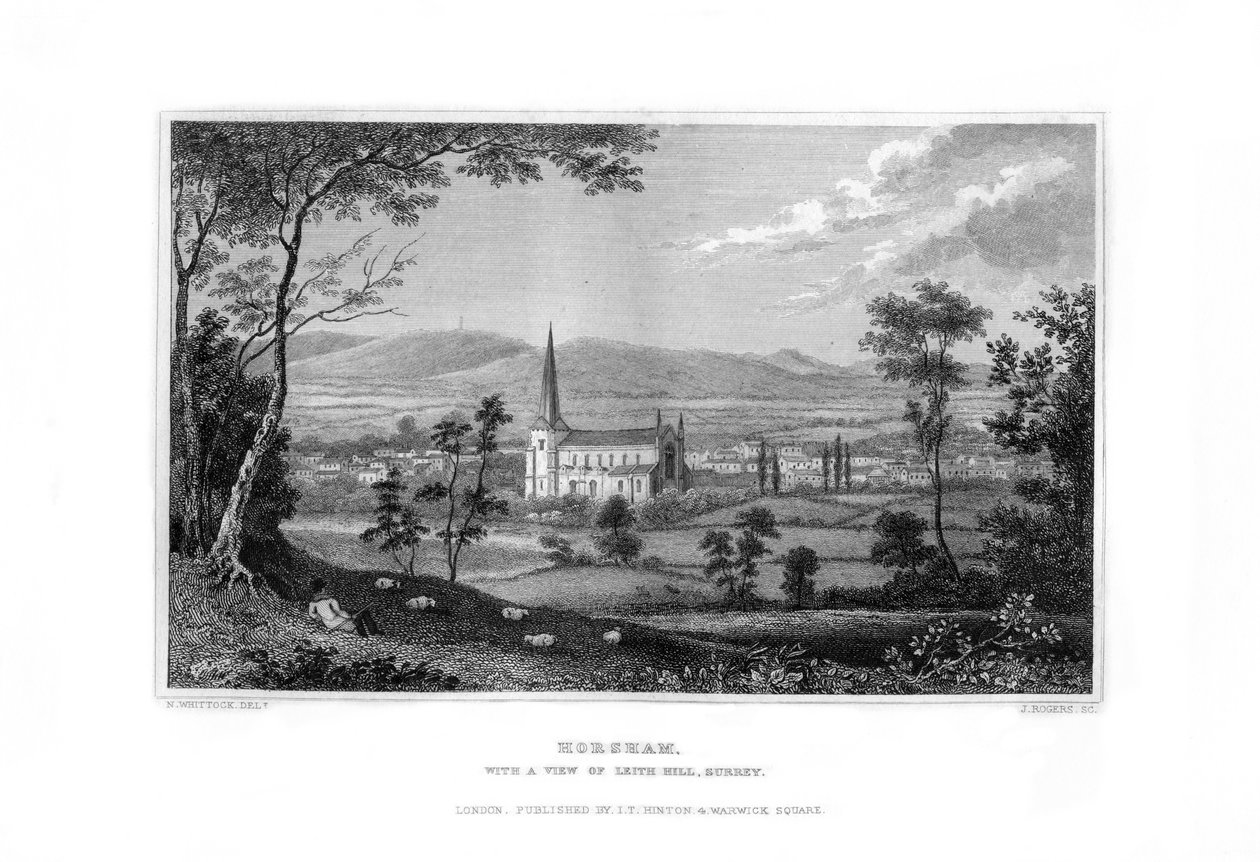 Horsham, West Sussex, Anglia, 1829. alkotó: J. Rogers