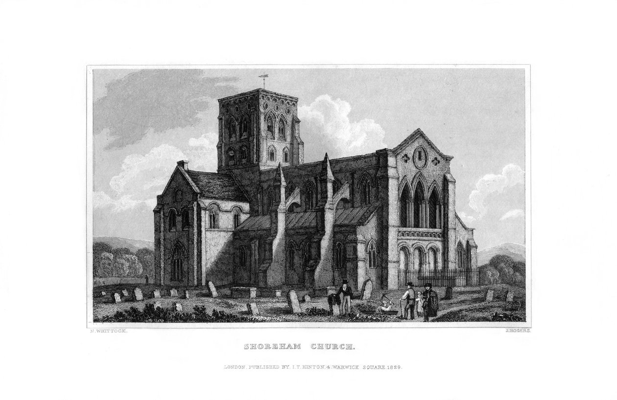 Shoreham Church, West Sussex, 1829. alkotó: J. Rogers