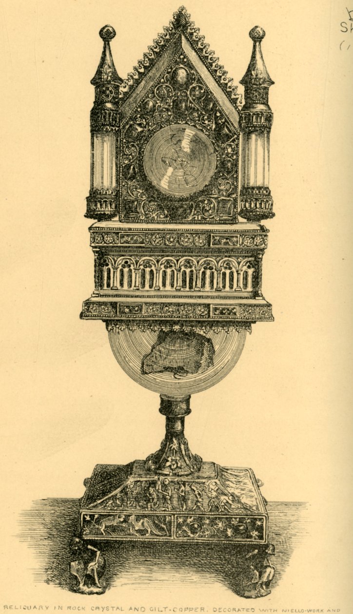 Ereklyetartó, 13. század eleje, 1881. alkotó: J. S. Goepel