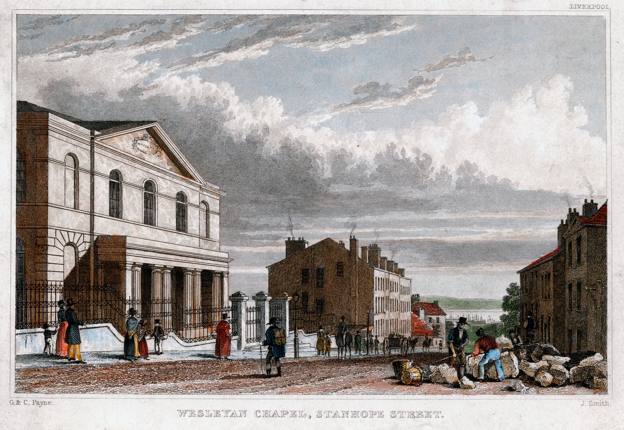 Wesleyan Chapel, Stanhope Street, London, 1830. alkotó: J. Smith