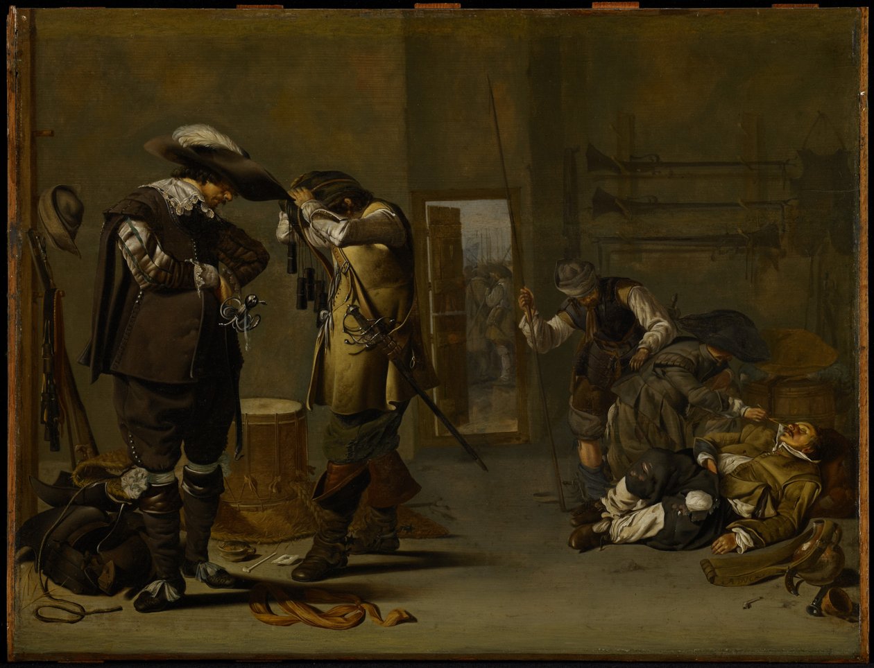 Katonák felfegyverkezve, 1630-as évek közepe alkotó: Jacob Duck
