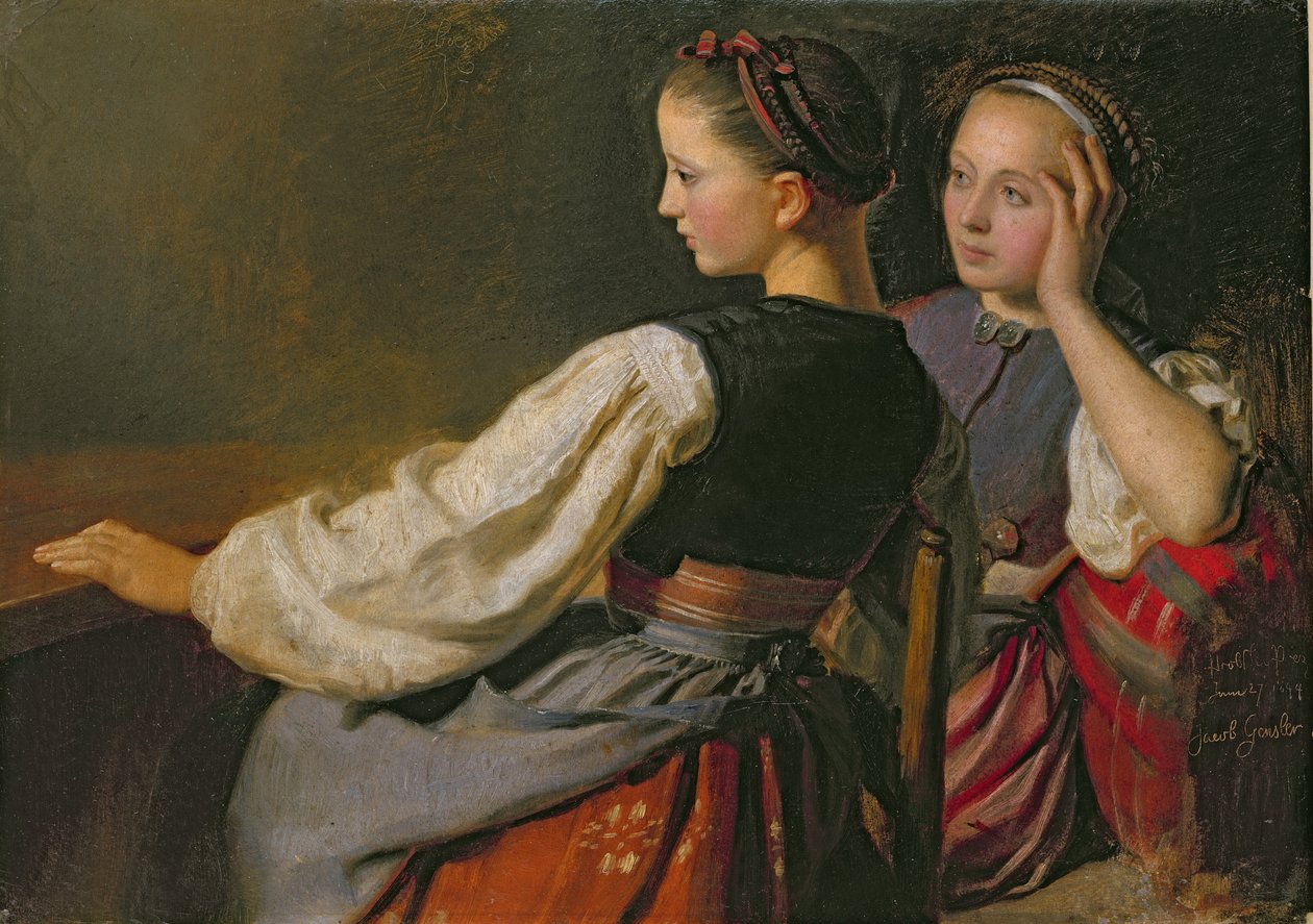 Egy lány Probsteierből, 1844 alkotó: Jacob Gensler