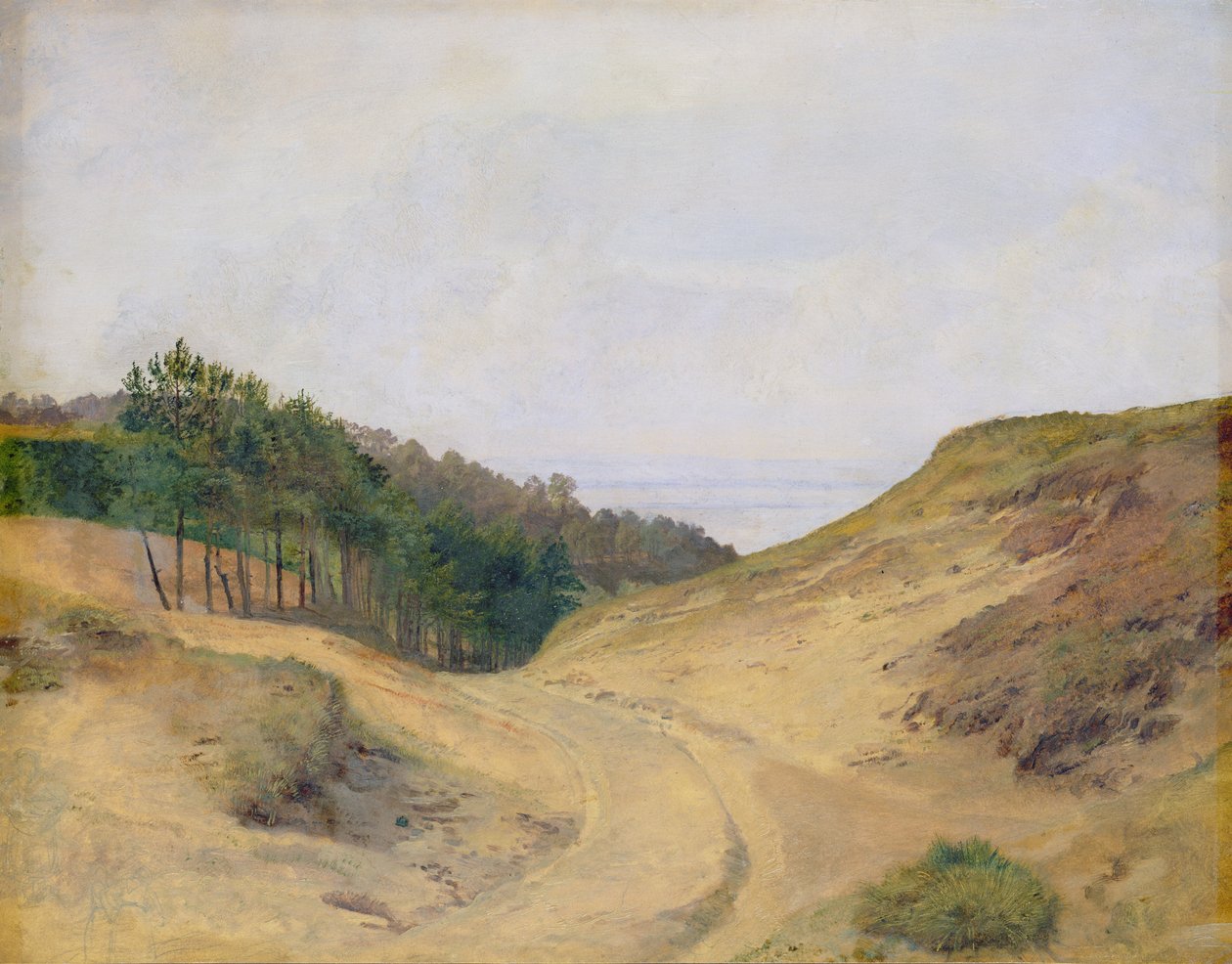 A szűk hágó Blankenesénél, 1840 (wc, papír, kártya) alkotó: Jacob Gensler