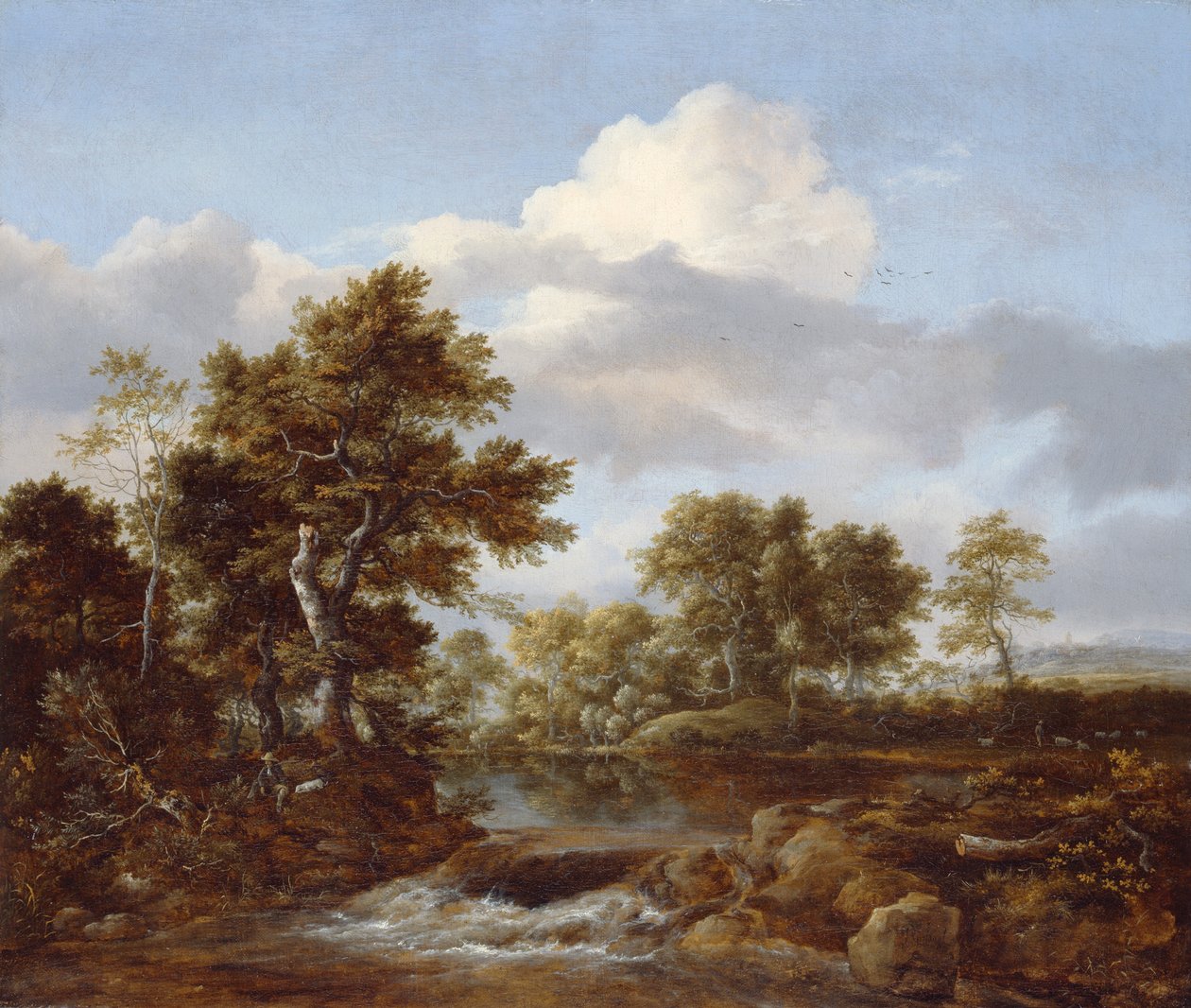 Erdős táj patakkal, kb. 1665-68 alkotó: Jacob van Ruisdael