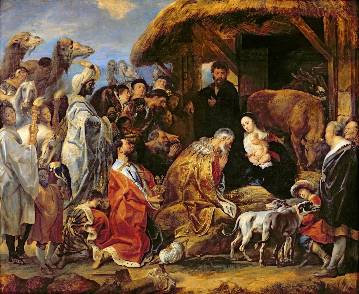 A mágusok imádása alkotó: Jacob Jordaens