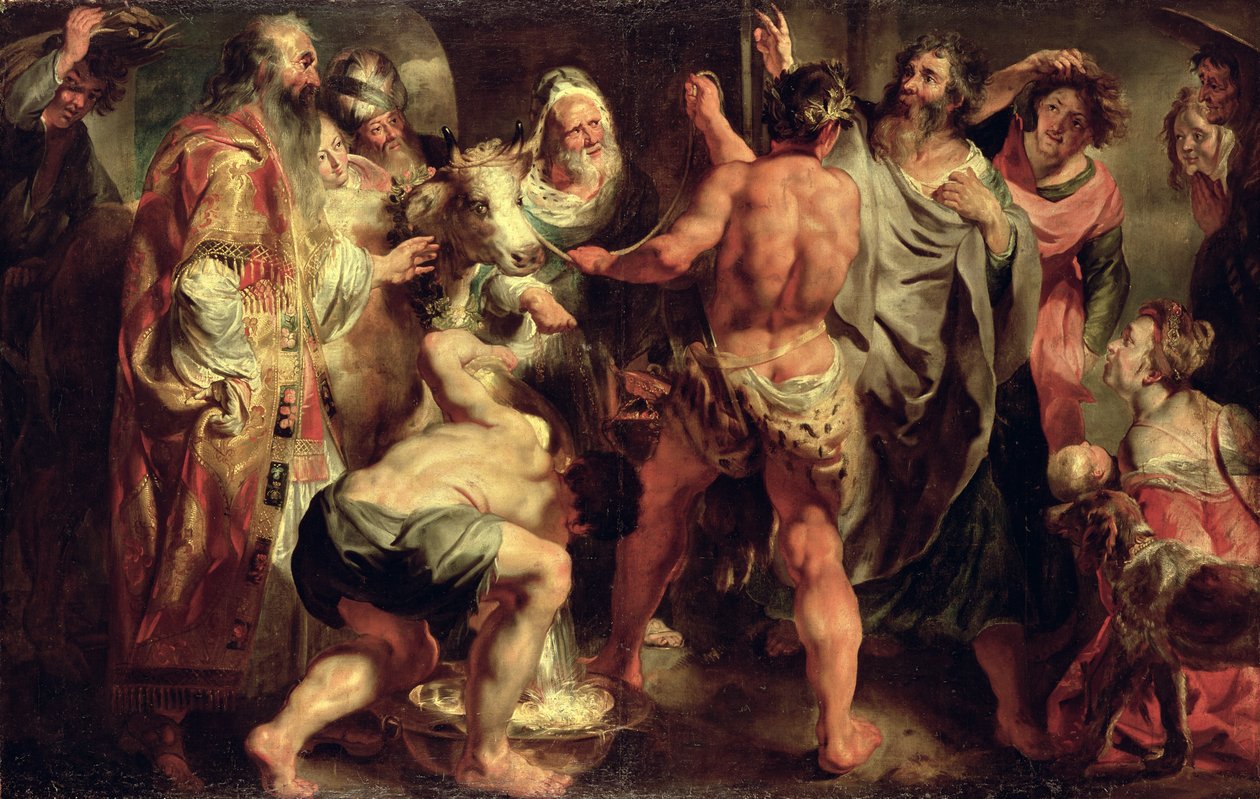 Az apostolok, Szent Pál és Szent Barnabás Lisztrában alkotó: Jacob Jordaens
