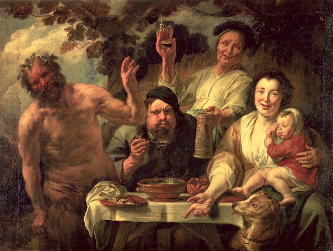A szatír és a parasztok alkotó: Jacob Jordaens