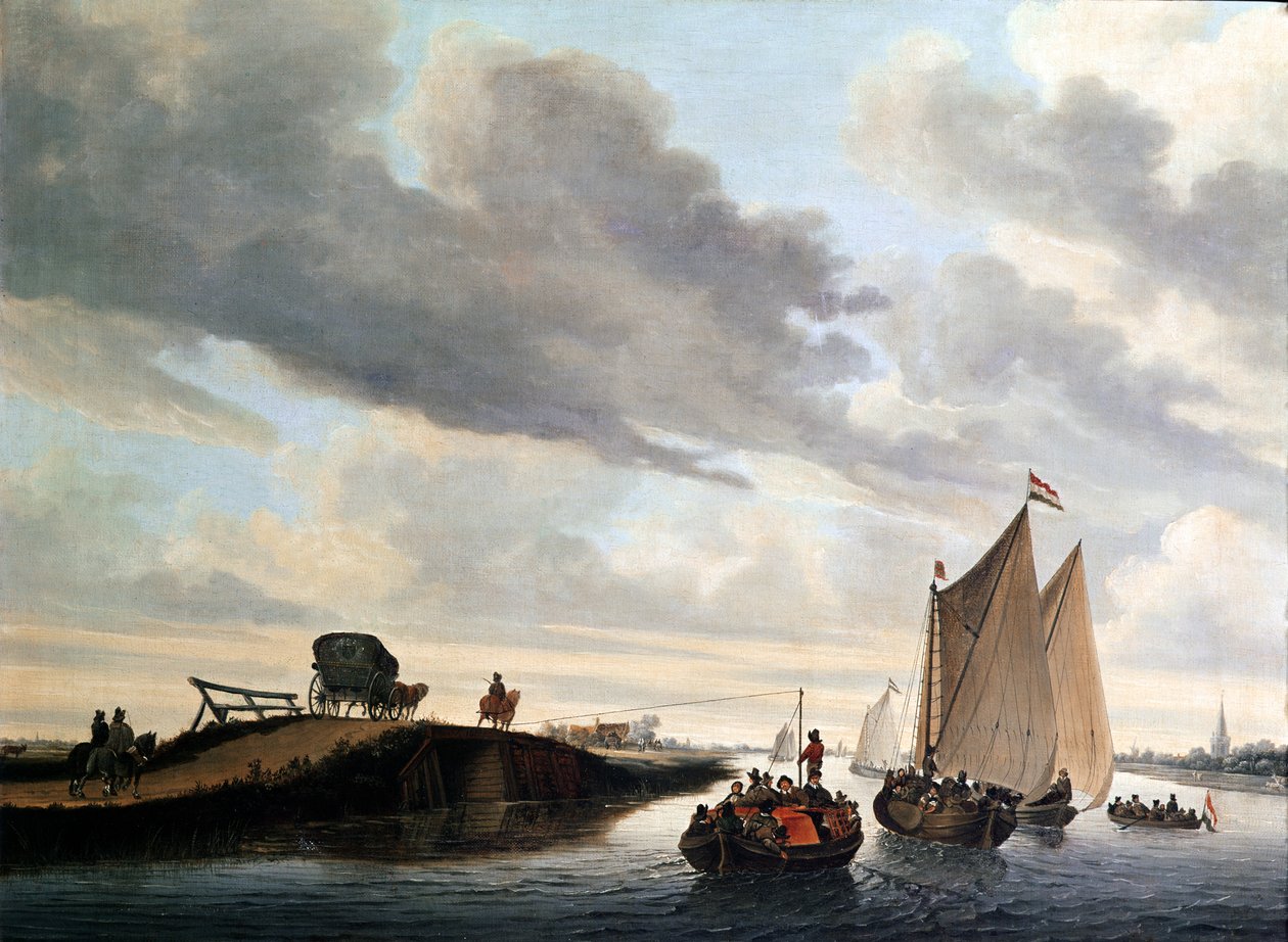 A vízi edző alkotó: Jacob van Ruisdael