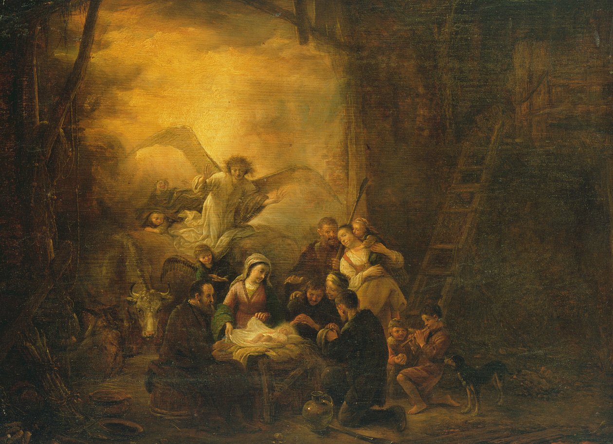 A Pásztorok imádása, 1650 körül alkotó: Jacob Willemsz de Wet or Wett