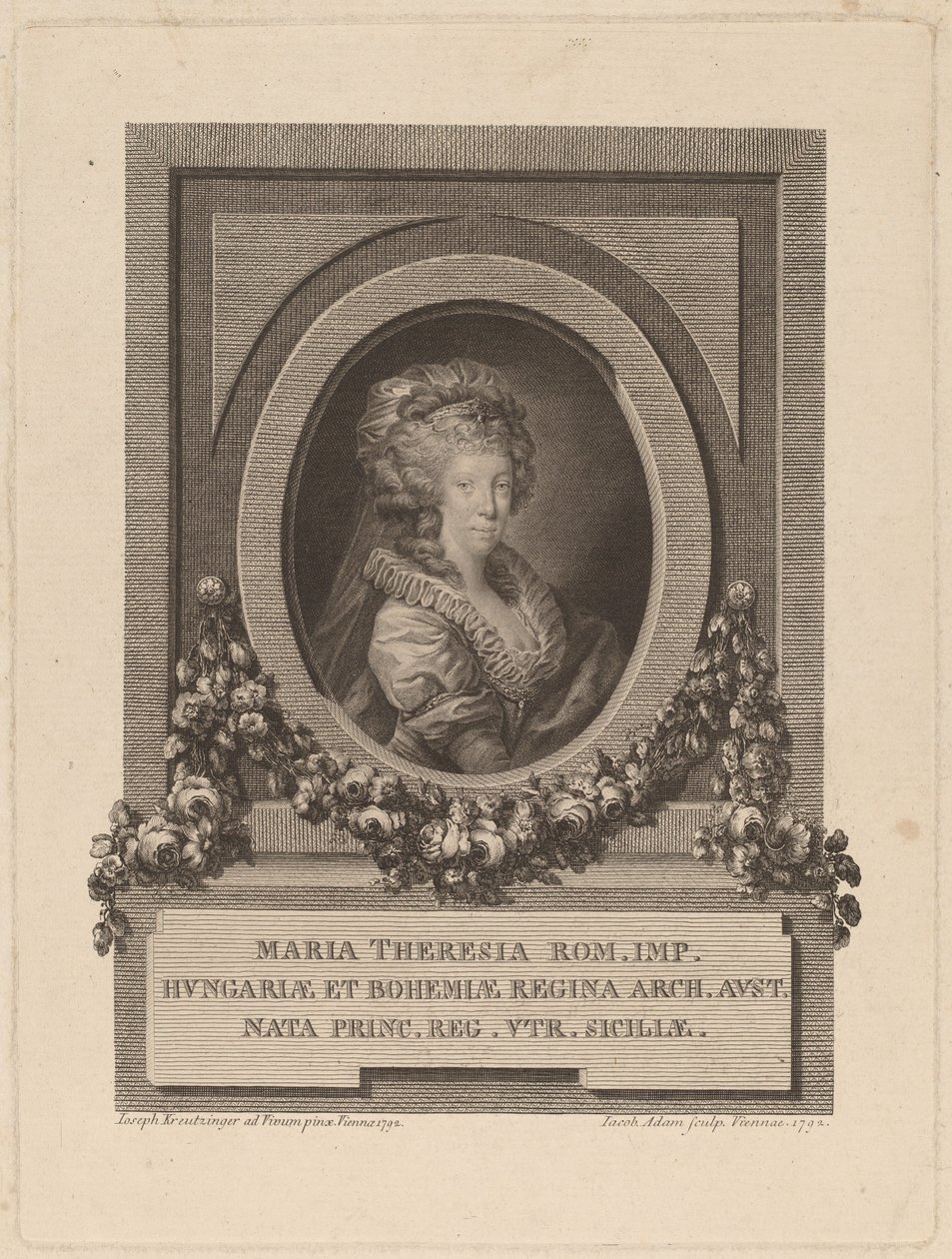 Marie-Thérèse, a római szent császárné alkotó: Jacob Adam after Josef Kreutzinger