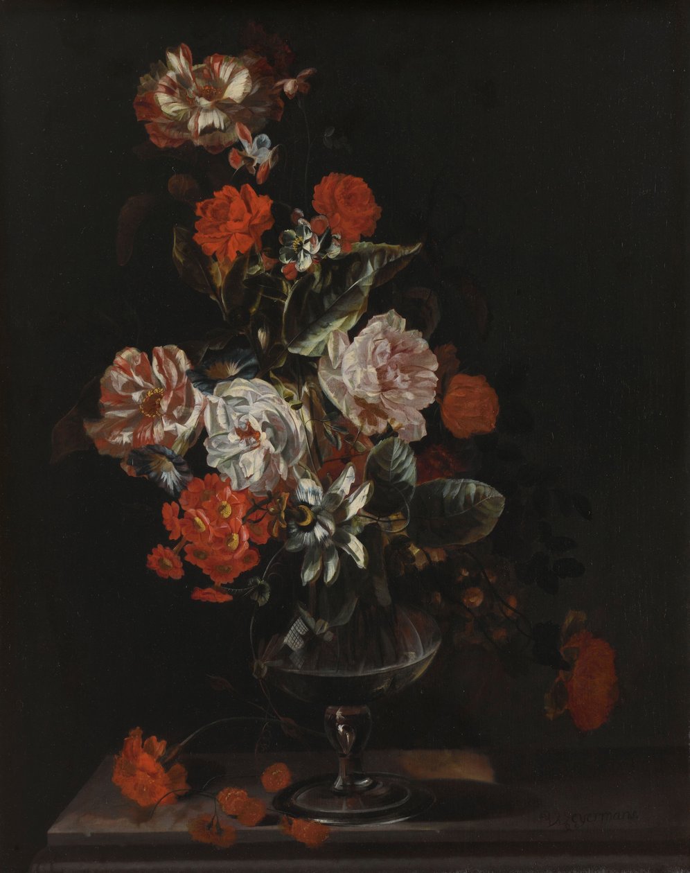 Csendélet virágokkal alkotó: Jacob Campo Weyerman