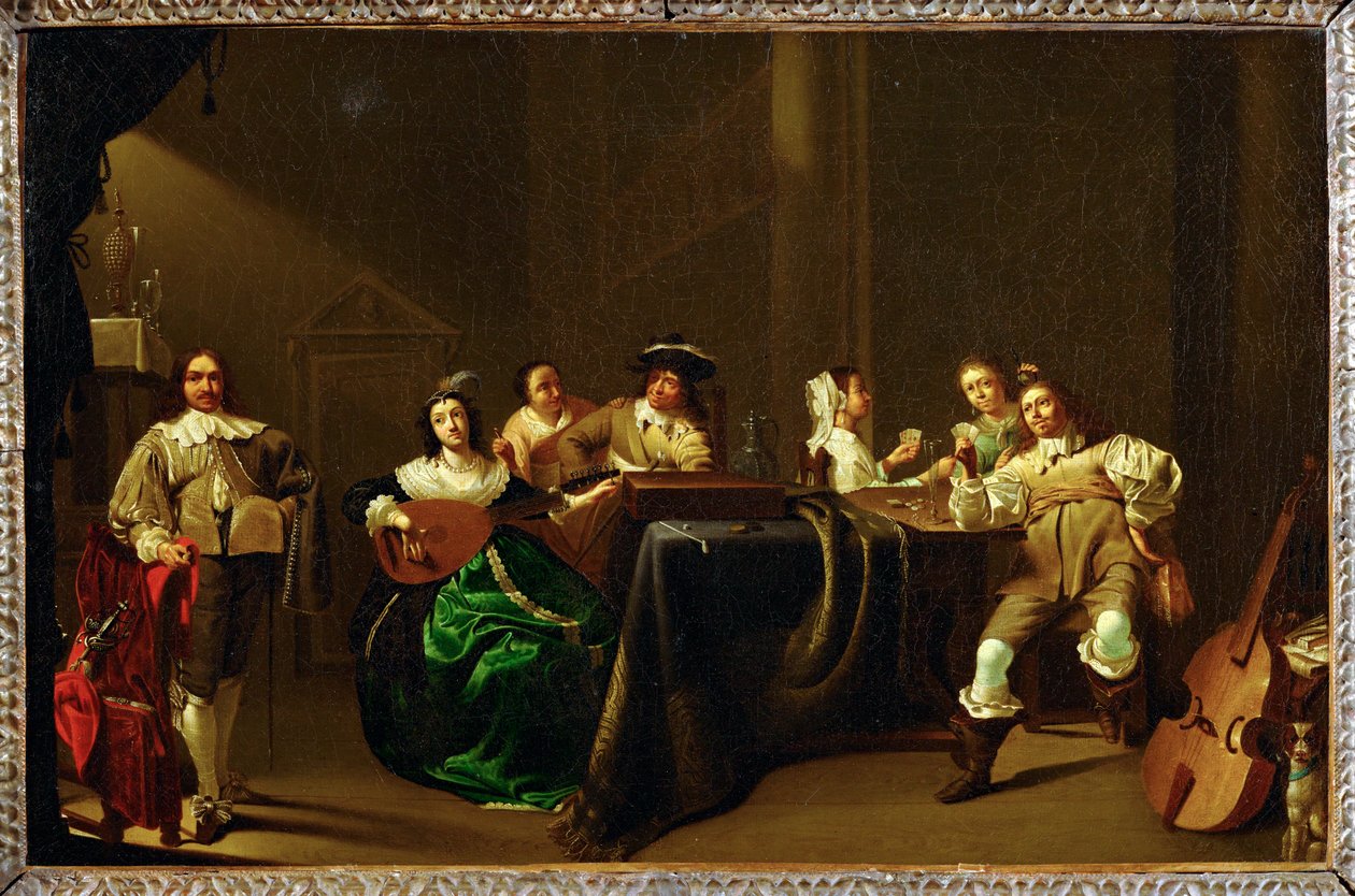 Une joyeuse compagnie - egy vidám társaság ... alkotó: Jacob Duck