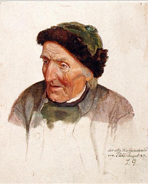 Az öreg pahli páncélos, 1829 alkotó: Jacob Gensler
