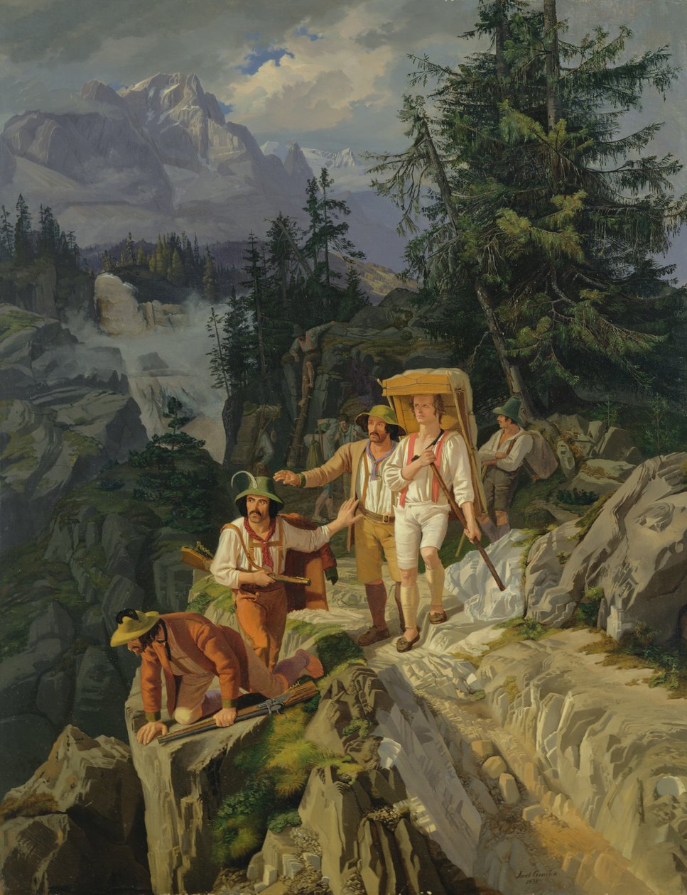 Tiroli csempészek, 1831 alkotó: Jacob Gensler