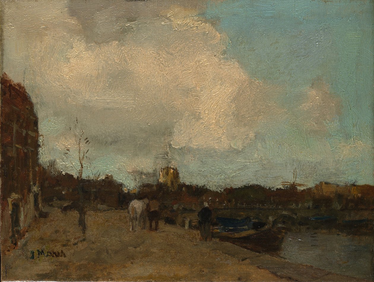 Csatorna oldala. alkotó: Jacob Henricus Maris