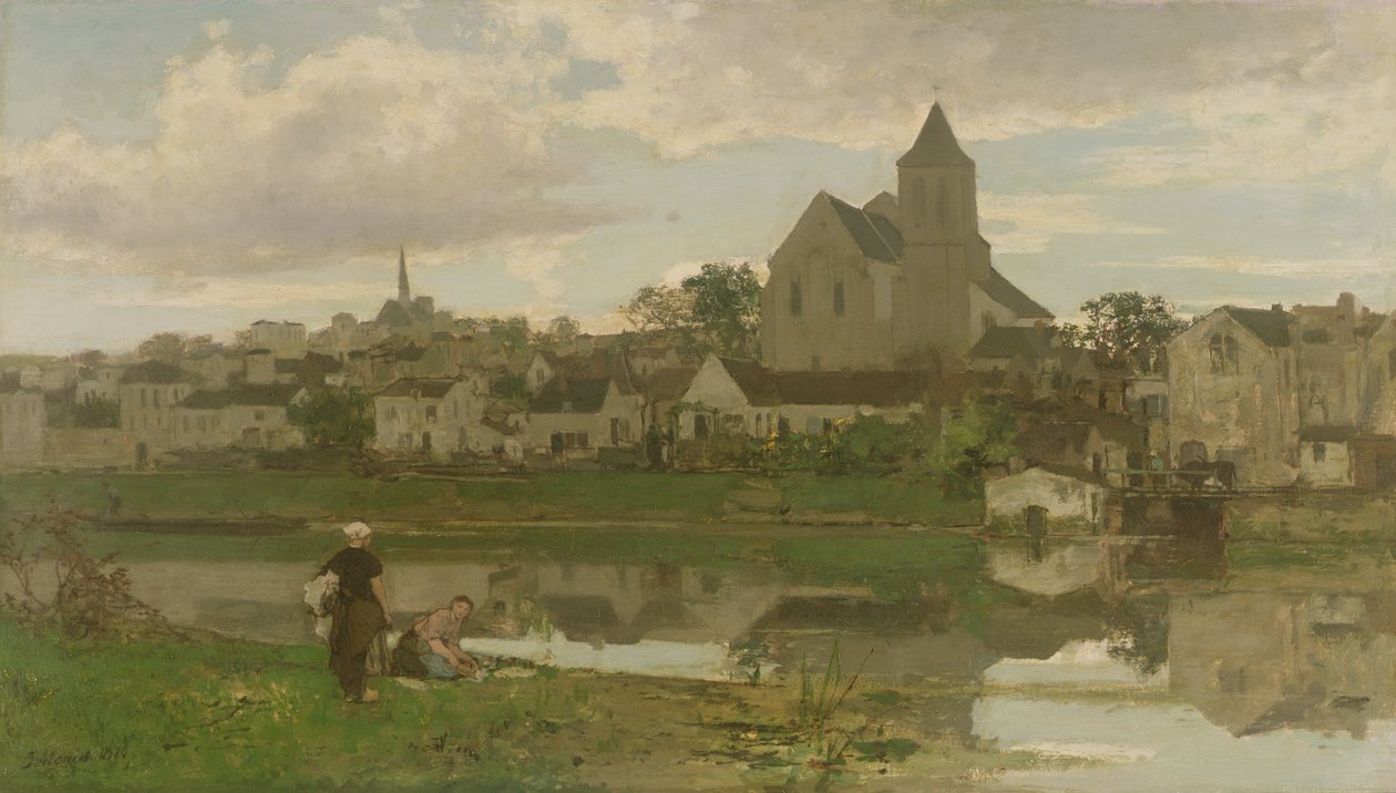 Kilátás Montigny-sur-Loingra alkotó: Jacob Henricus or Hendricus Maris