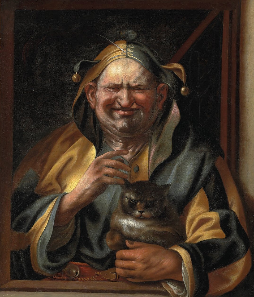 Egy bolond egy macskával alkotó: Jacob Jordaens