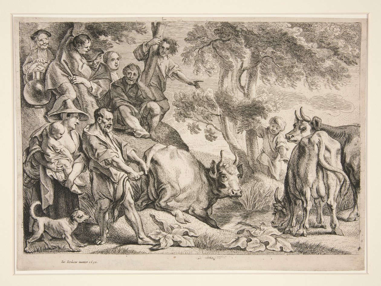 A Cacus kirabolja Herkules marháját alkotó: Jacob Jordaens