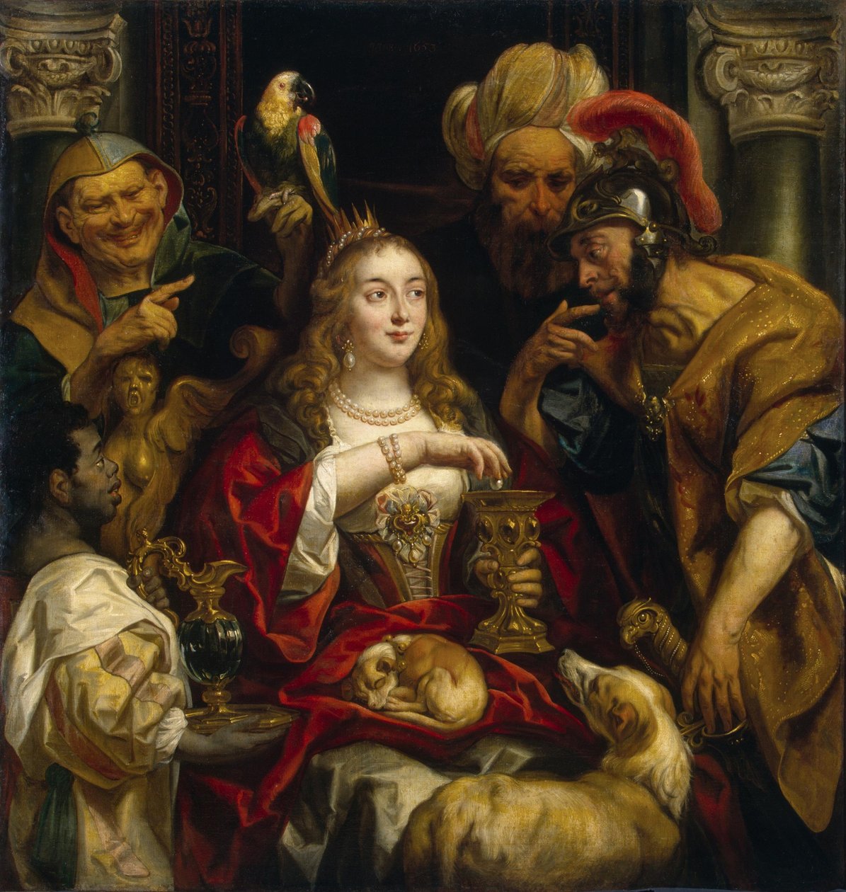 Kleopátra lakomája alkotó: Jacob Jordaens