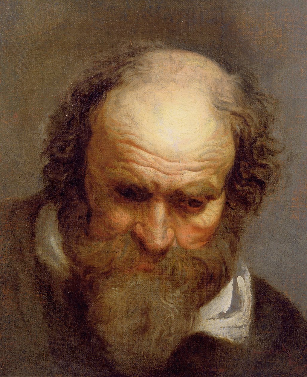 Egy öregember feje alkotó: Jacob Jordaens