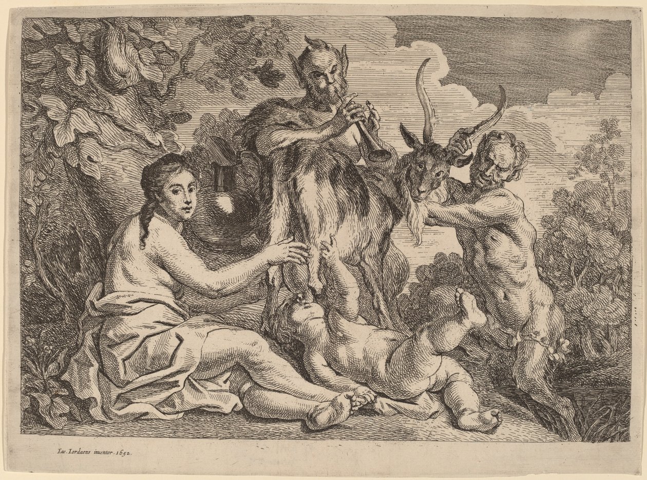 Jupiter Amalthea kecske táplálta alkotó: Jacob Jordaens