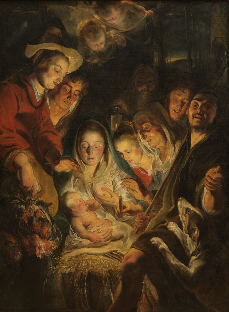 A Pásztorok imádata alkotó: Jacob Jordaens