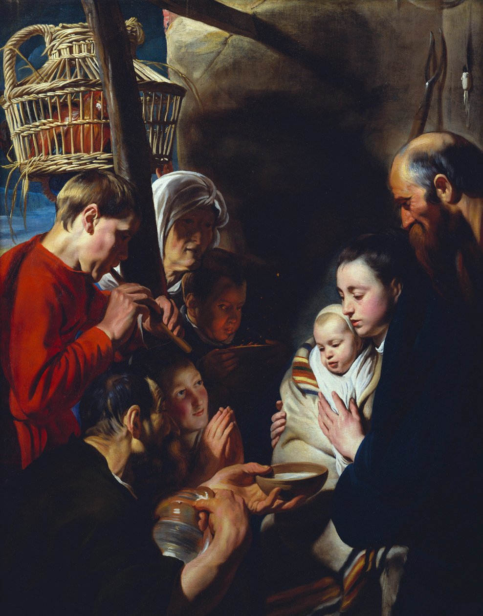 A Pásztorok imádata alkotó: Jacob Jordaens