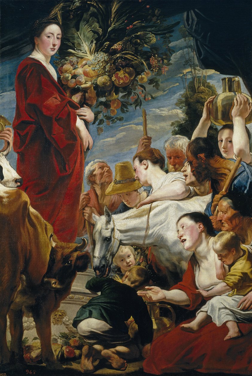 A felajánlás Ceresnek alkotó: Jacob Jordaens