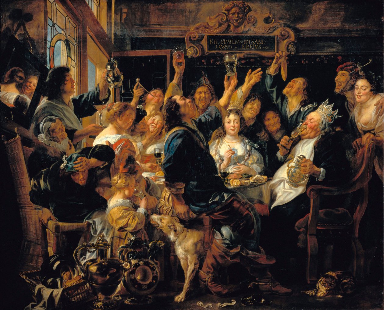 “Bean király ünnepe” alkotó: Jacob Jordaens