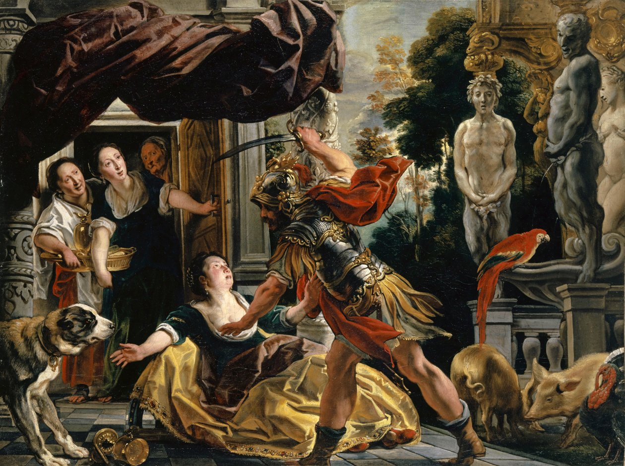Ulysses és Circe, 1630-1634 körül. alkotó: Jacob Jordaens