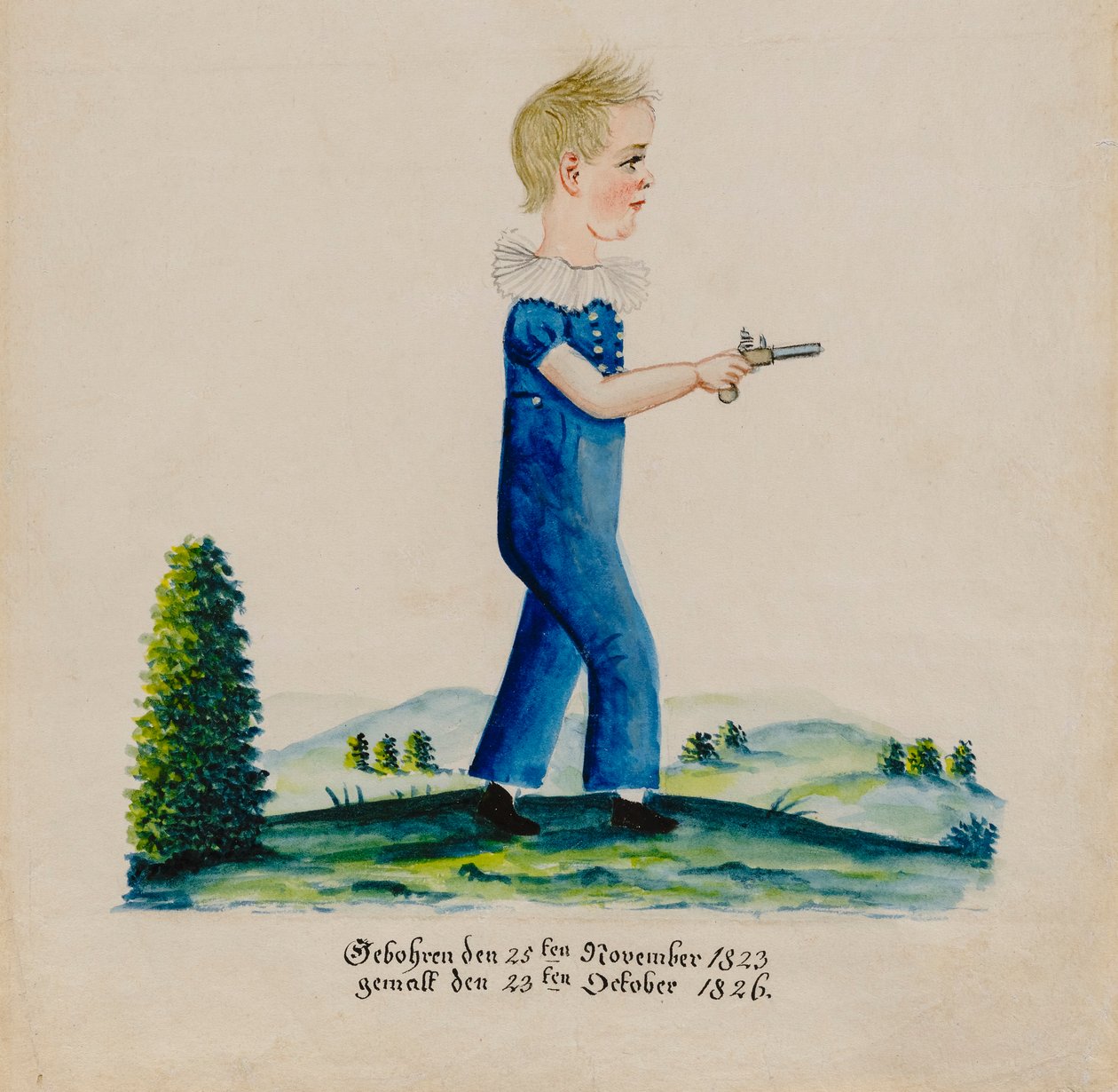 Edward Musser portréja, 1826. alkotó: Jacob Maentel