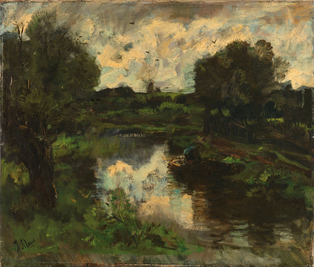 Polder táj vihar után alkotó: Jacob Maris