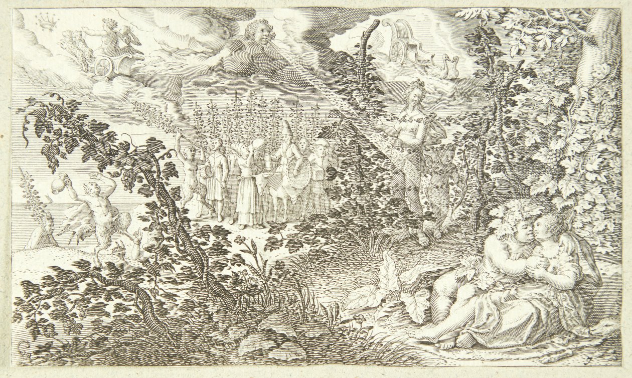 Bacchus és Ariadné alkotó: Jacob Matham