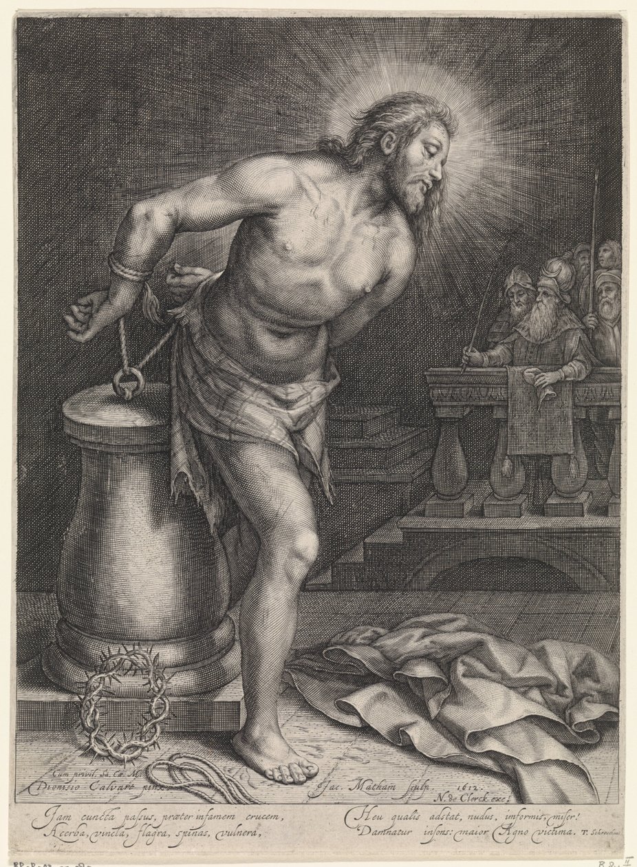 Krisztus a csapásposzton alkotó: Jacob Matham