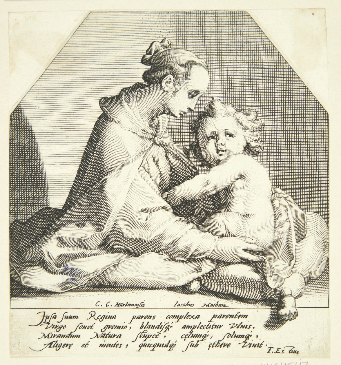 Szűz Mária gyermekével alkotó: Jacob Matham