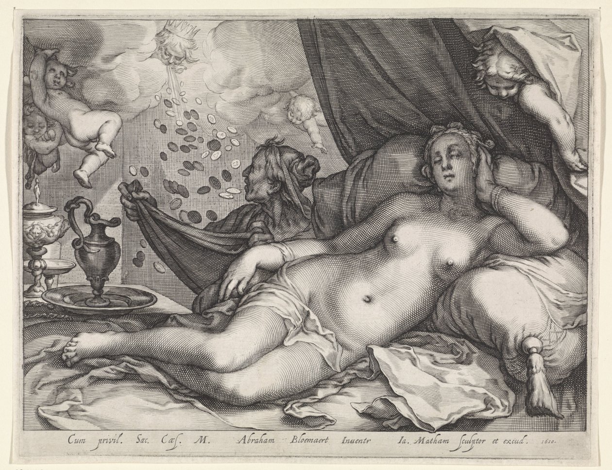Jupiter és Danaë alkotó: Jacob Matham