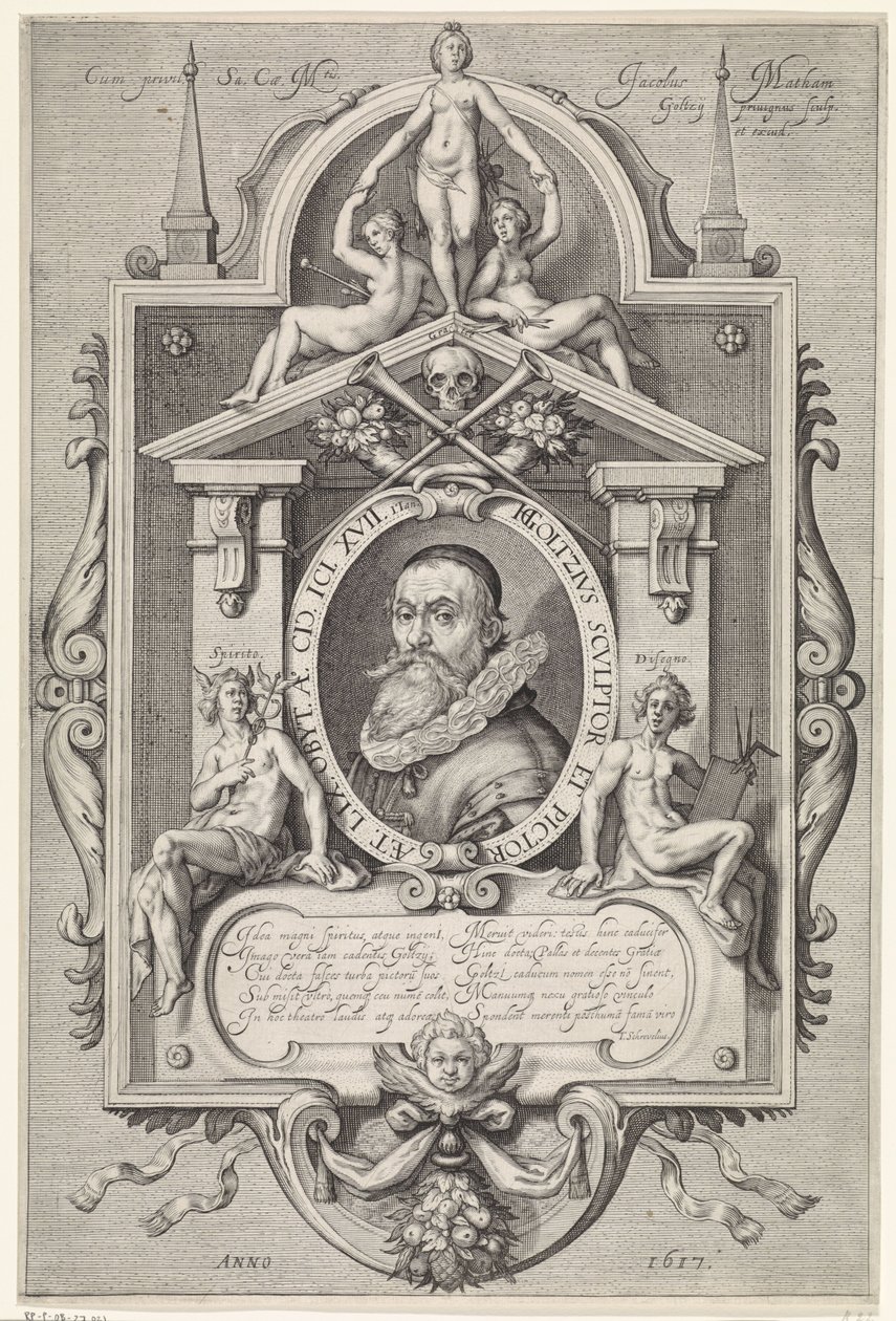 Hendrick Goltzius portréja alkotó: Jacob Matham