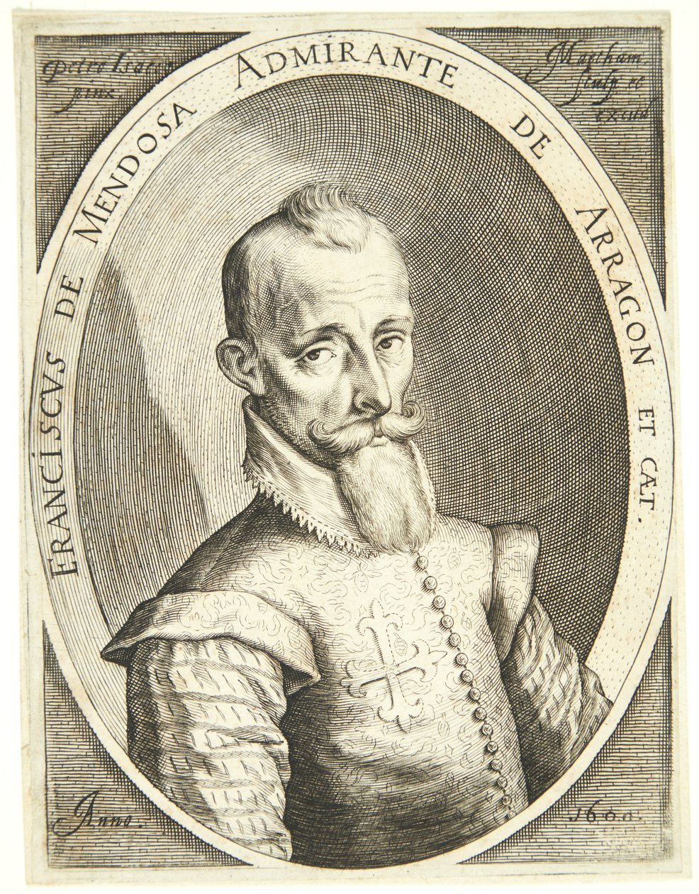 Francisco Mendoza portréja alkotó: Jacob Matham
