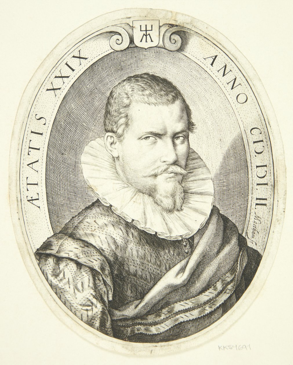 Egy 29 éves férfi portréja alkotó: Jacob Matham
