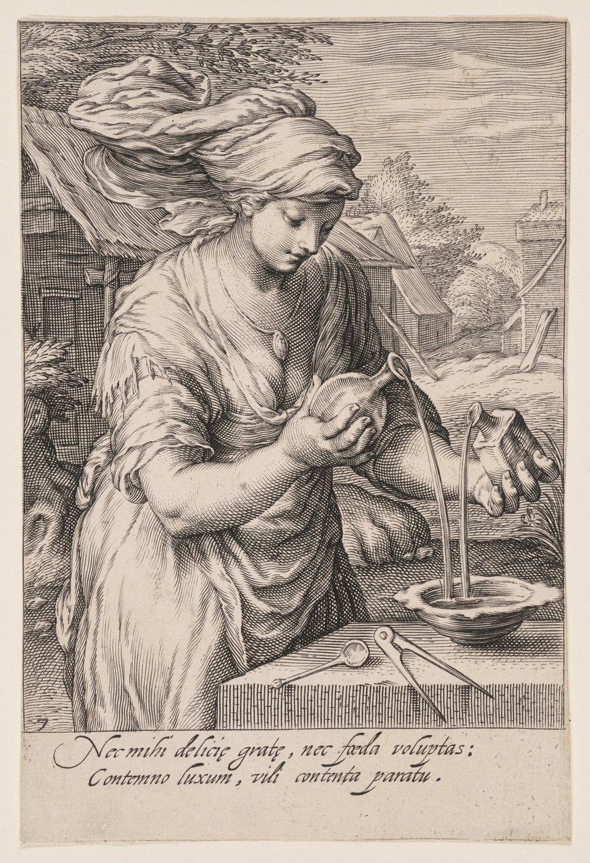 Mértékletesség, A hét erényből alkotó: Jacob Matham