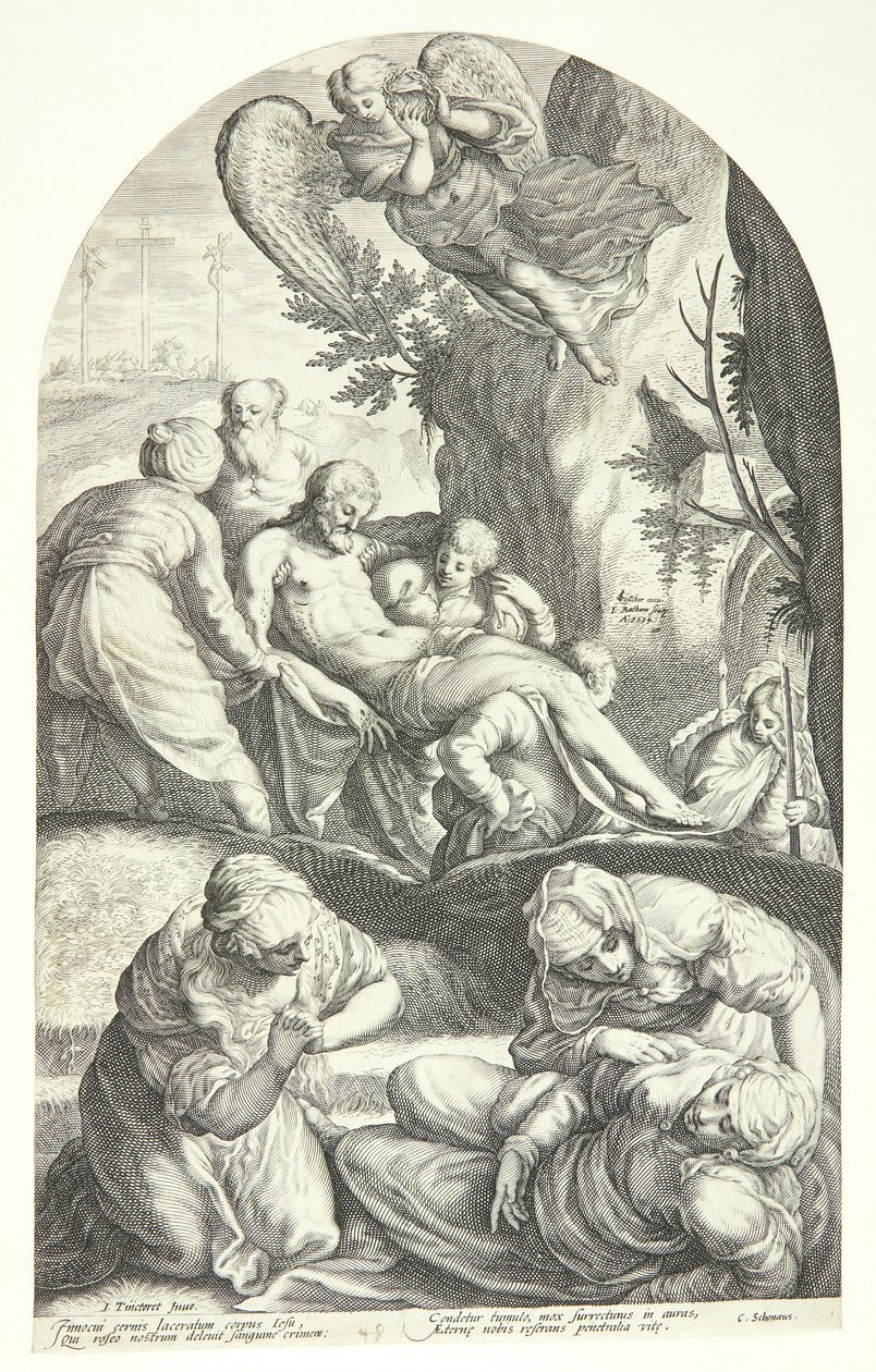 Krisztus temetése alkotó: Jacob Matham